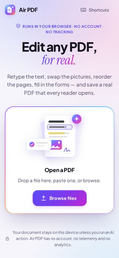 Mobile experience
